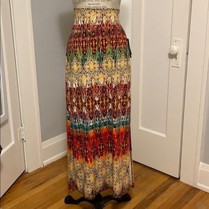 Printed maxi skirt